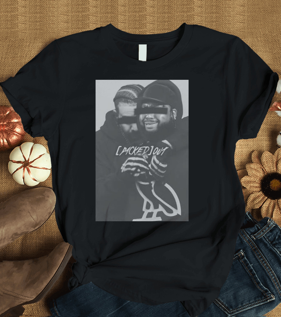 Packed Out The Drizzler Hugging Akademiks From Behind OVO Owl T-Shirt