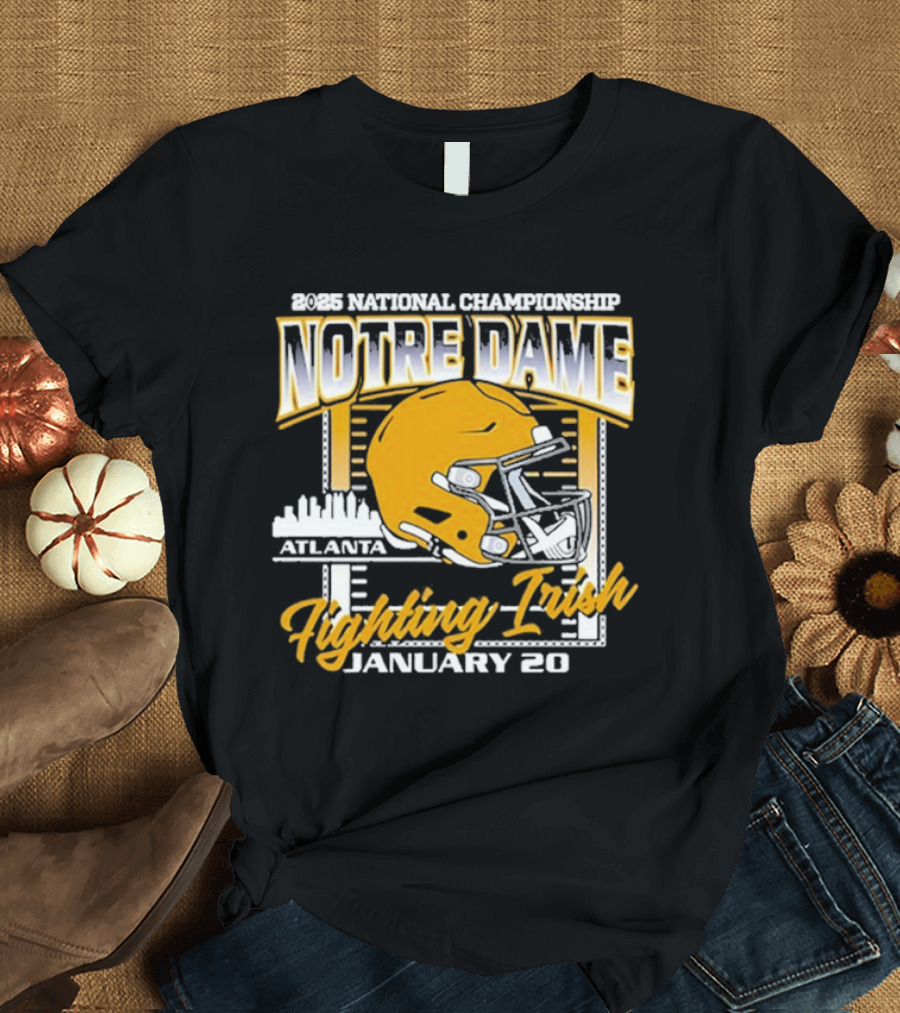 2025 National Championship Notre Dame Fighting Irish January 20 Atlanta T-Shirt