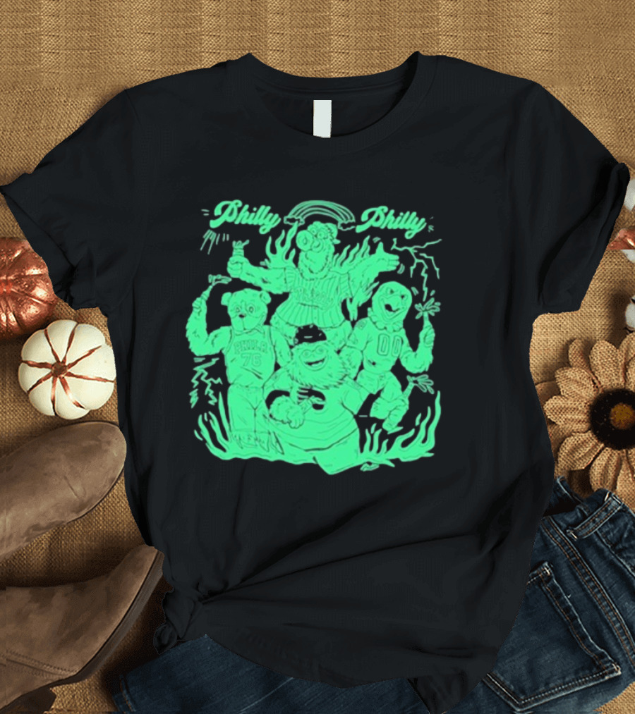 Philly Philly Mascots Drinking Pride T-Shirt