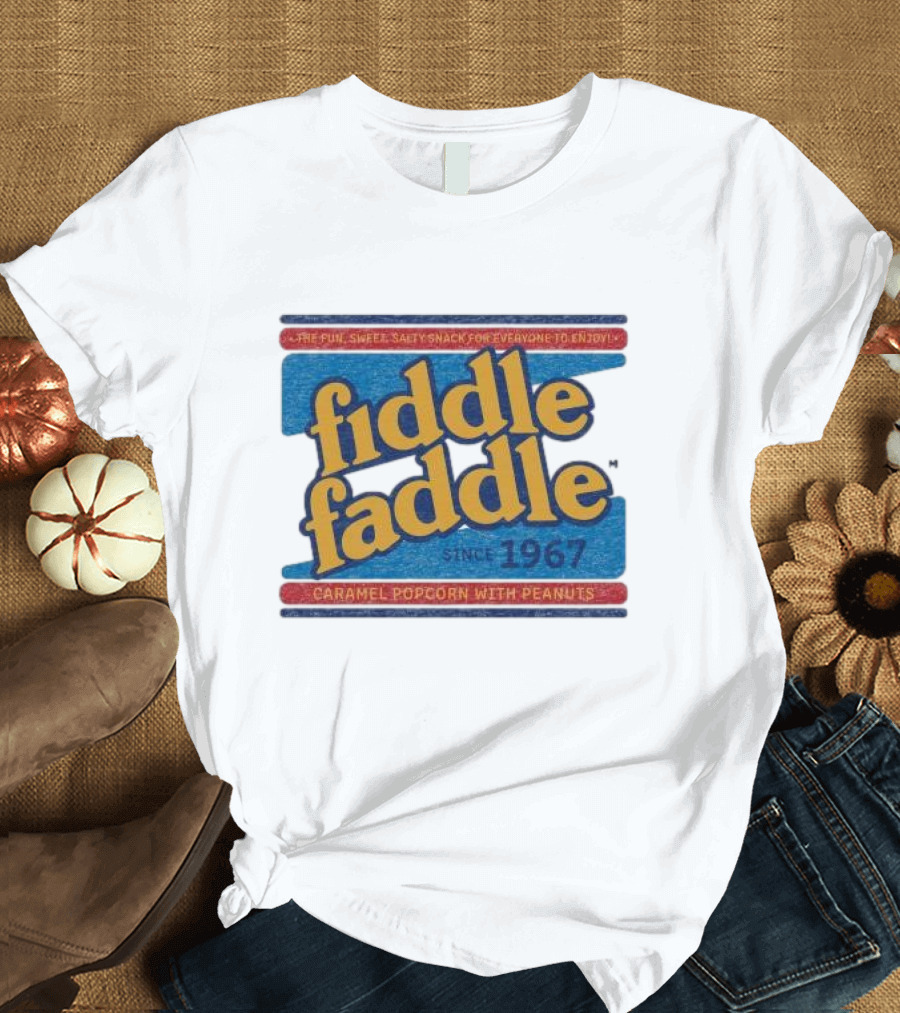 Fiddle Faddle Caramel Popcorn with Peanuts Since 1967 T-Shirt
