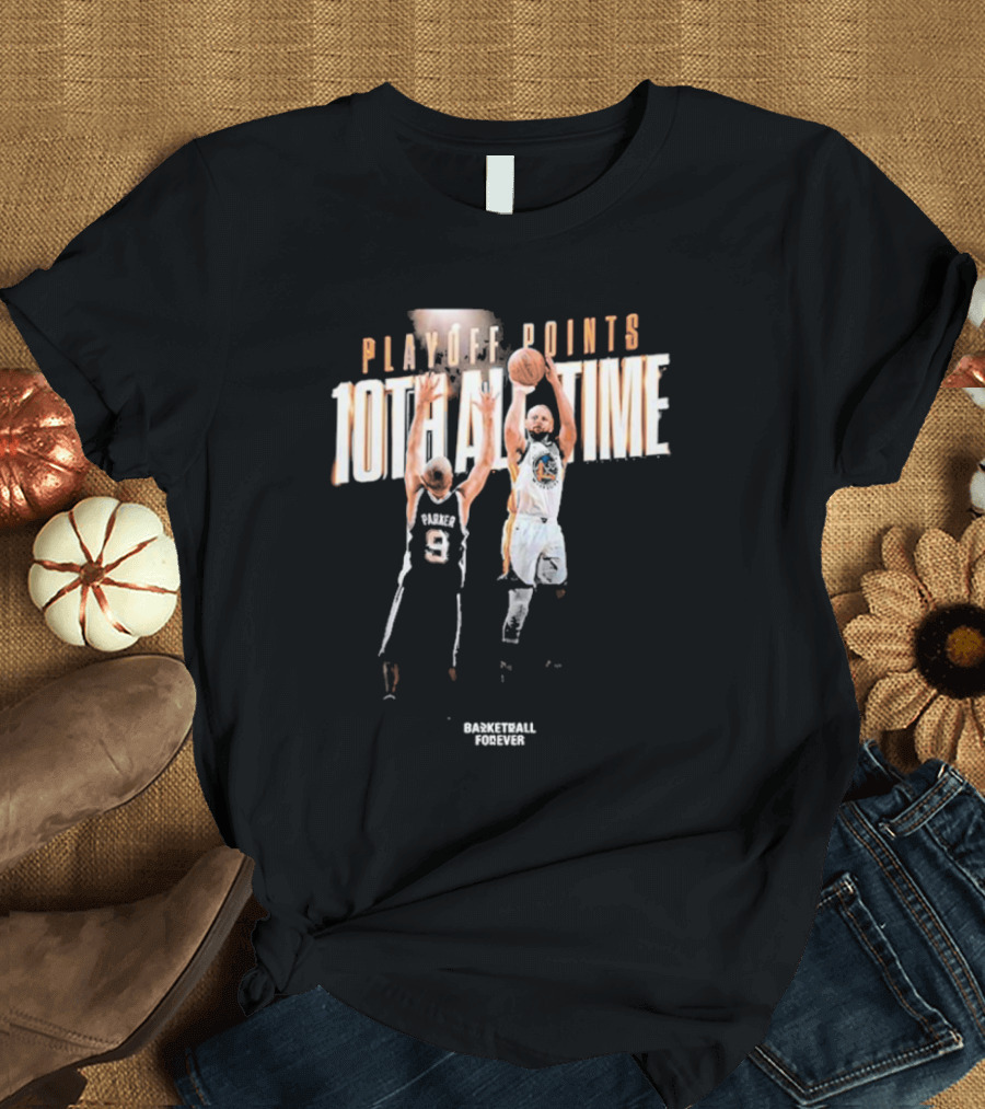 Stephen Curry Playoff Points 10th All-Time Jump Shot 2025 T-Shirt