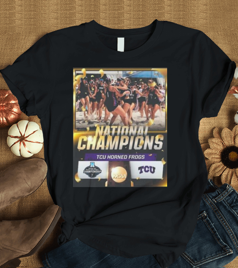 TCU Horned Frogs National Champions NCAA Women’s Beach Volleyball 2025 T-Shirt