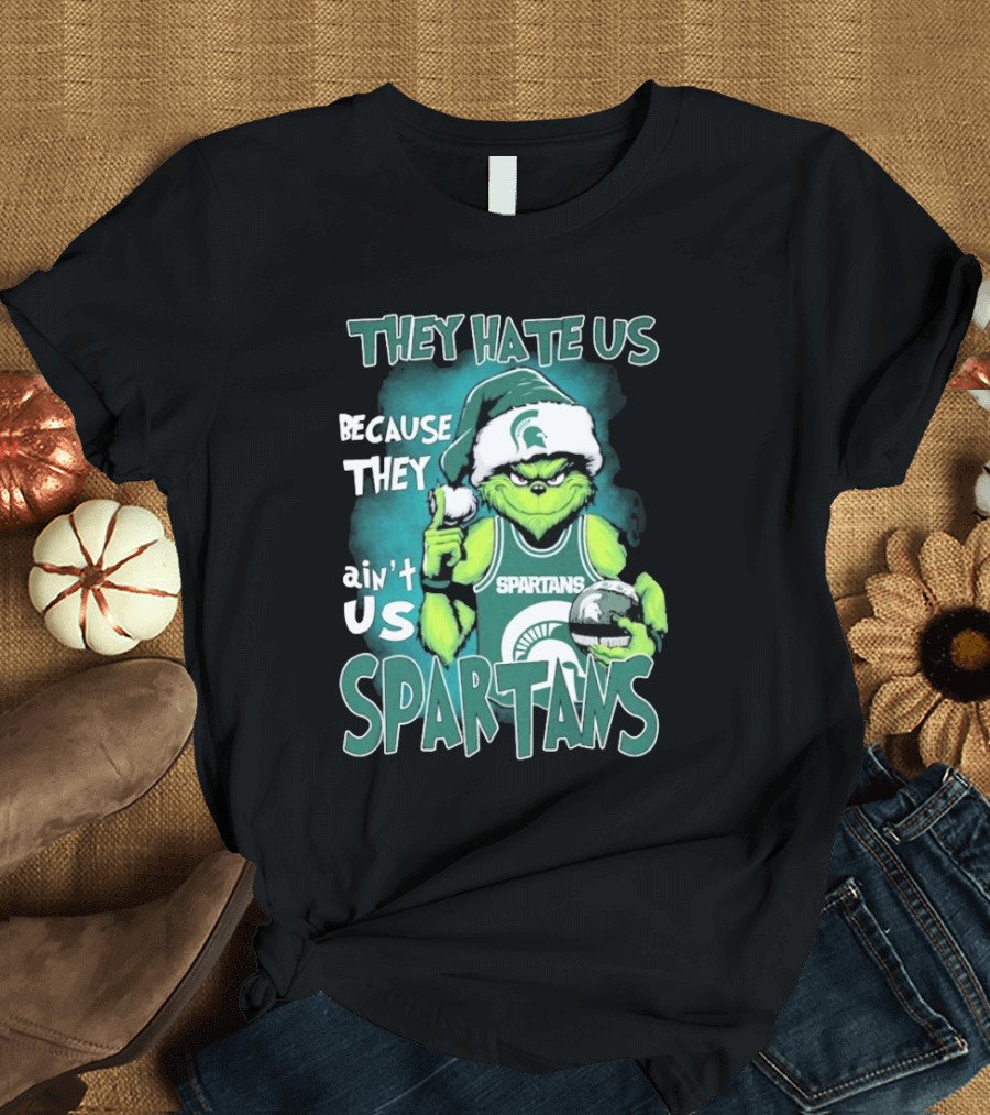The Grinch They Hate Us Because They Ain’t Us Spartans T-Shirt