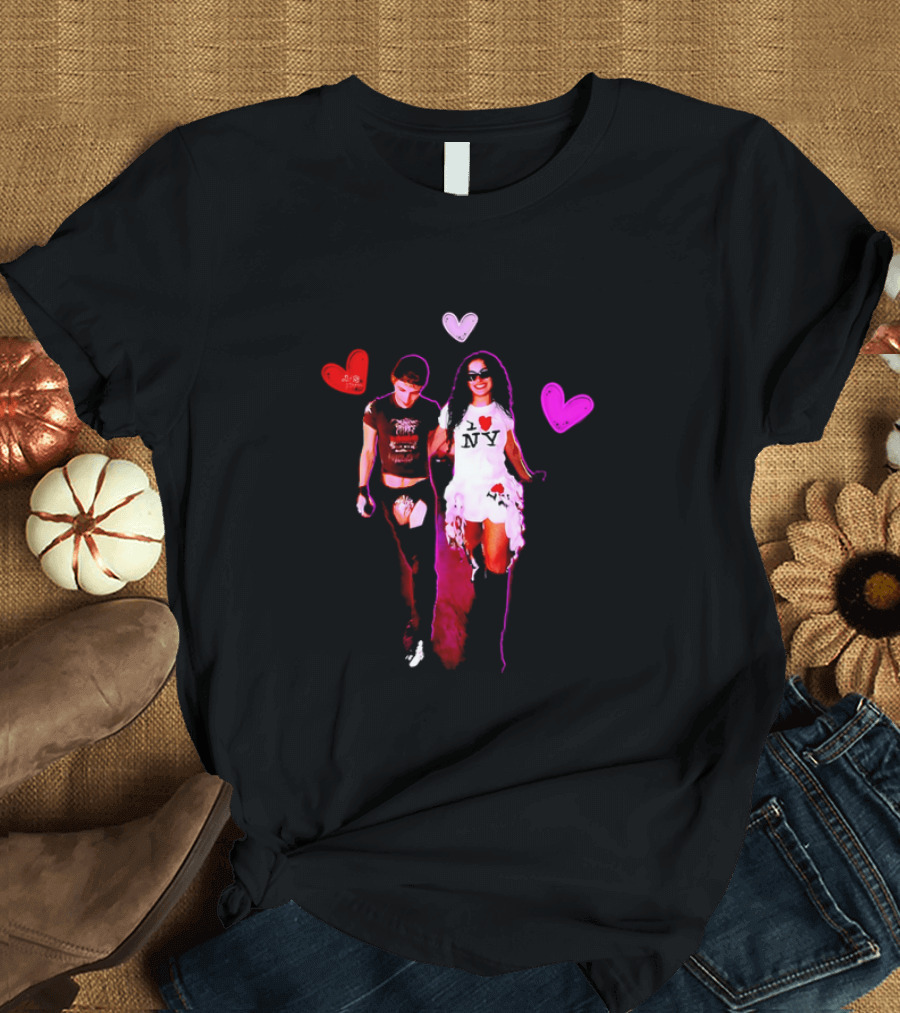 Troye Sivan Charli XCX Heart Motif NY Fashion Style T-Shirt