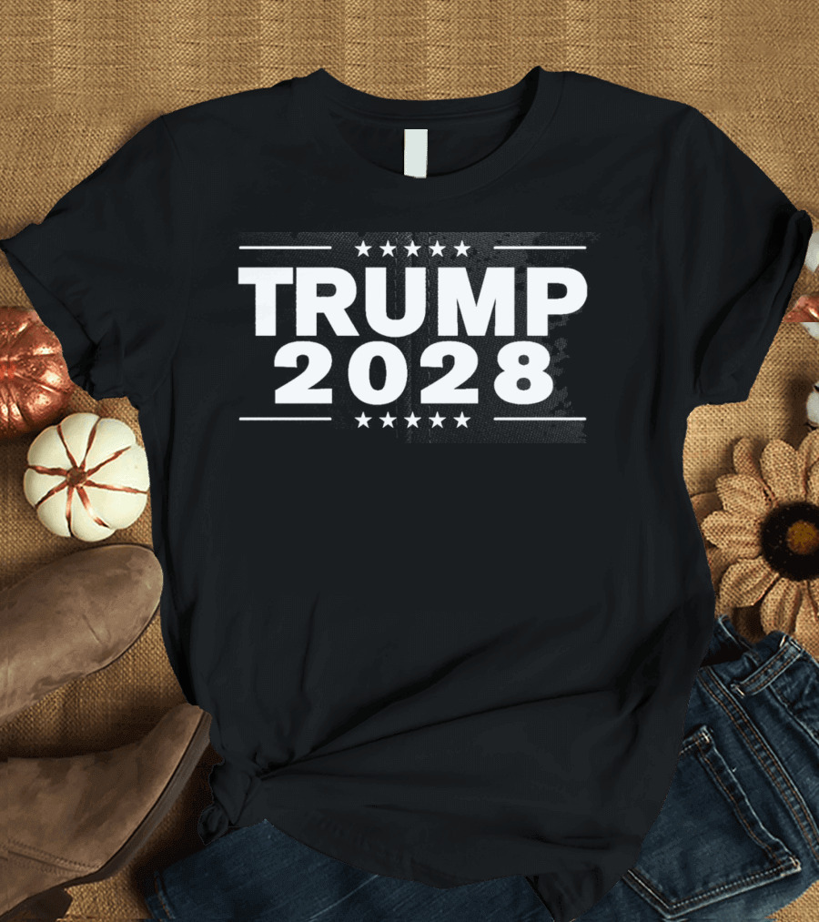 Trump 2028 Election Stars and Stripes T-Shirt