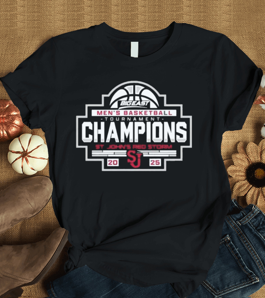ST John's Red Storm Men's Basketball Tournament Champions 2025 T-Shirt