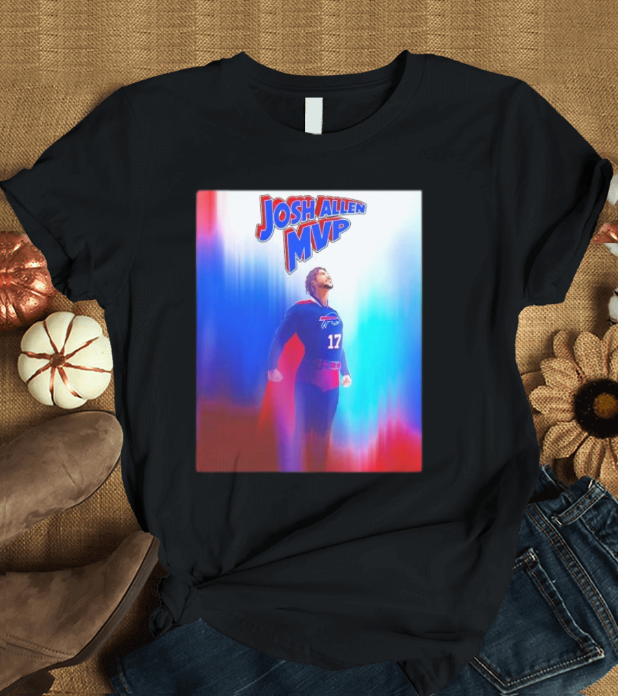 Josh Allen MVP Superman Buffalo Bills 17 T-Shirt
