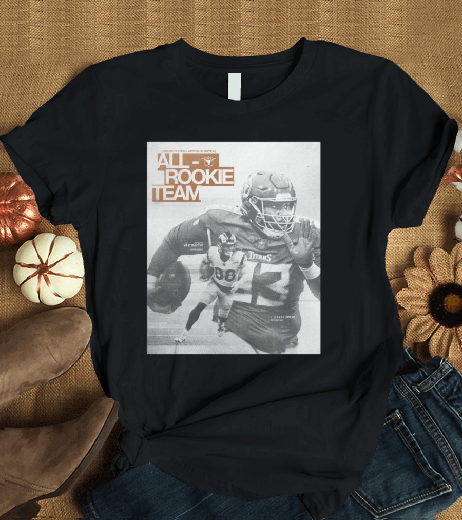 Texas Longhorns Football Jordan Whittington T’Vondre Sweat 2024 Pro Football Writers America All-Rookie Team T-Shirt