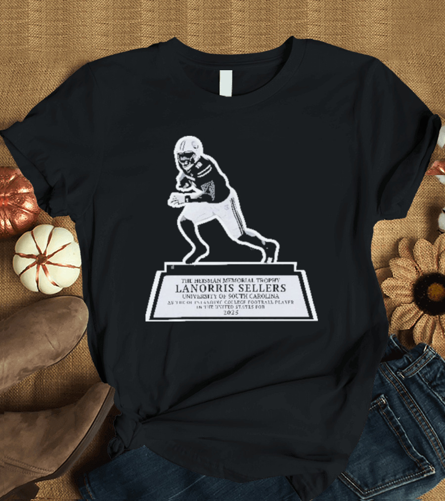 The Heisman Memorial Trophy Lanorris Sellers Football Statue T-Shirt