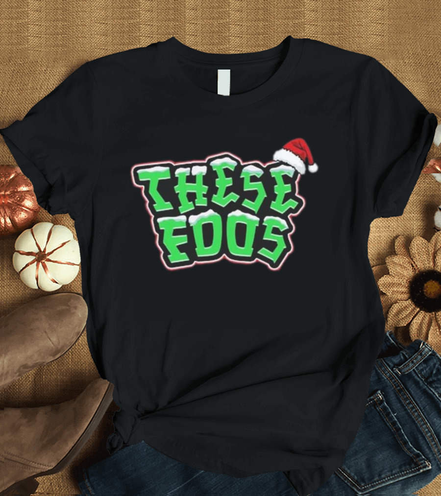 These Foos Santa Hat Christmas Spirit T-Shirt
