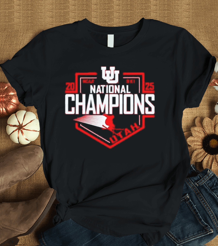 Utah Utes 2025 National Champions NCAA Skiing T-Shirt