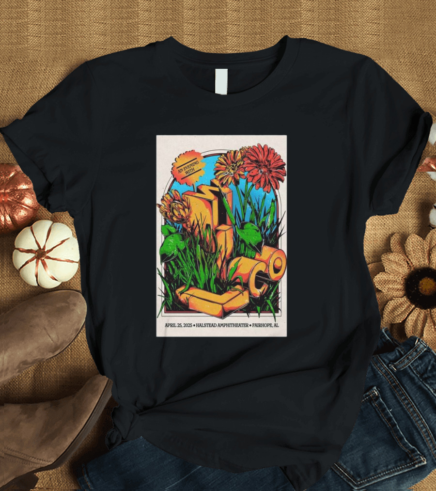 An Evening with Wilco April 25 2025 Halstead Amphitheater Fairhope AL T-Shirt