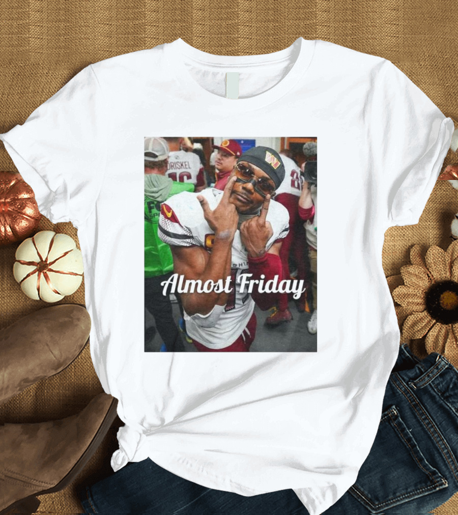 Almost Friday Scary Terry Washington Football Player T-Shirt