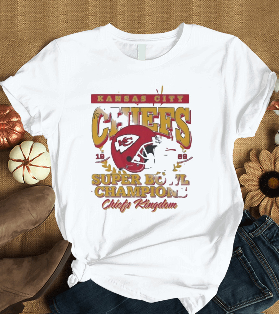 Kansas City Chiefs Super Bowl Champions Chiefs Kingdom Est 1969 T-Shirt