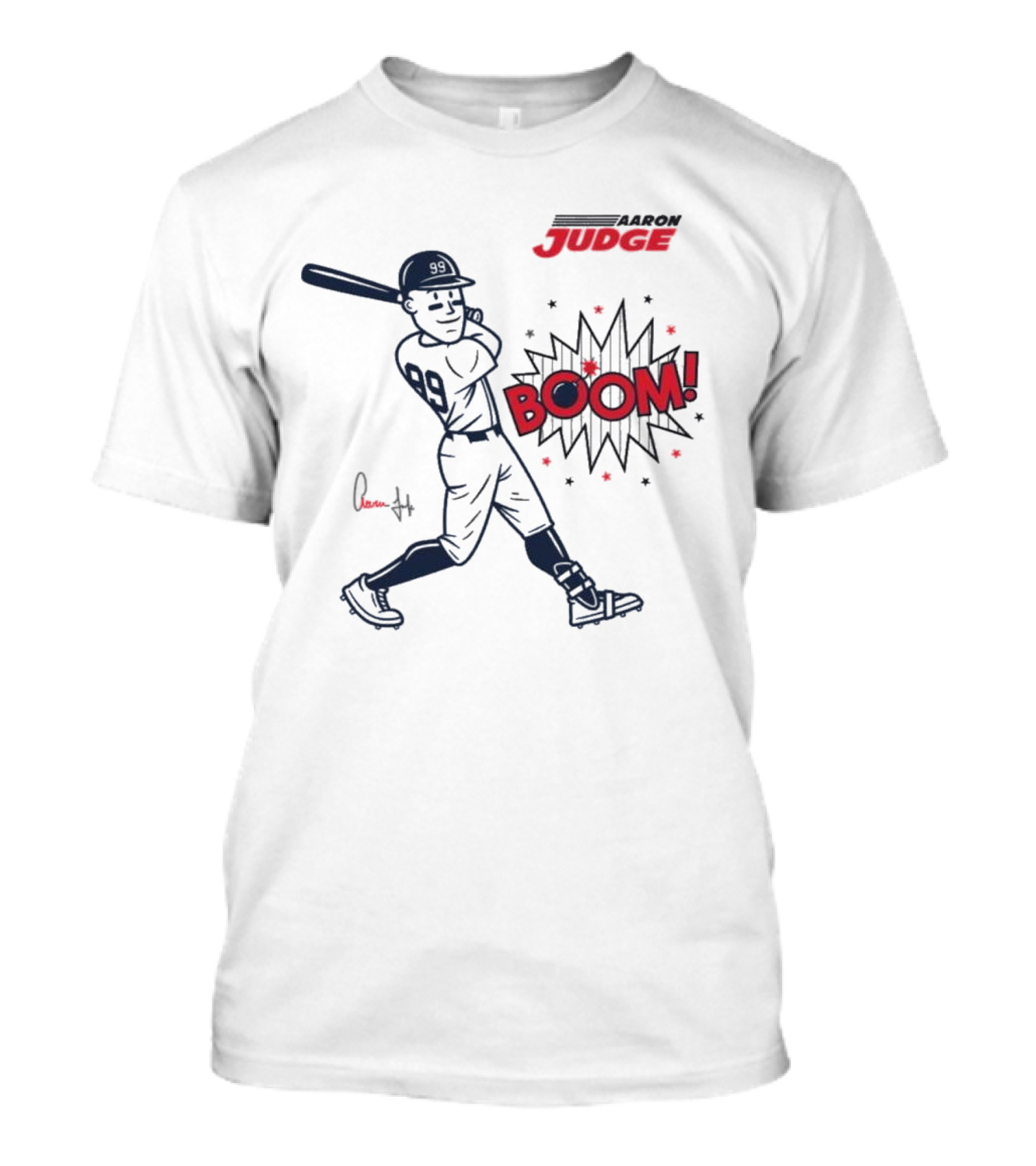Aaron Judge Swings Into Action With Boom T-Shirt