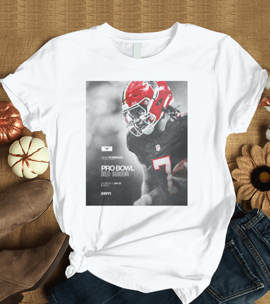 Bijan Robinson Atlanta Falcons Pro Bowl Skills Showdown Jan 30 2025 ESPN T-Shirt