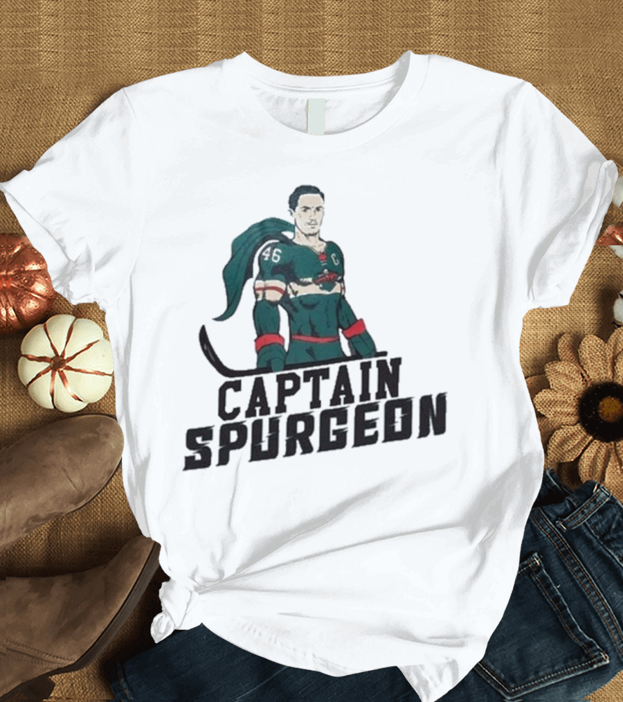 Captain Spurgeon Ice Hockey Superhero T-Shirt