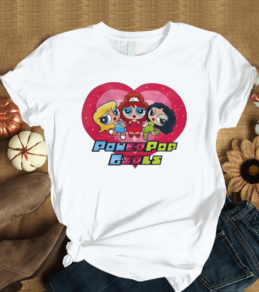 Chappell Roan Power Pop Girls Heart Cartoon Trio T-Shirt