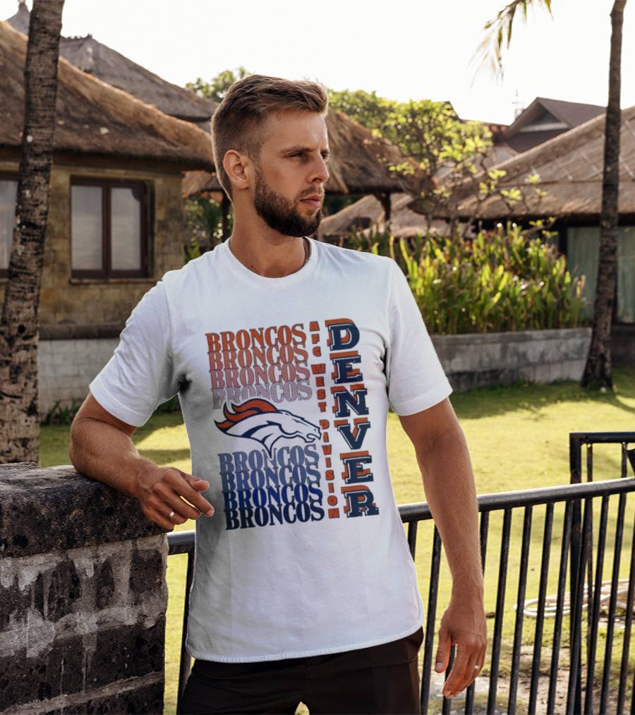 Denver Broncos AFC West Division Broncos Broncos Broncos Denver T-Shirt