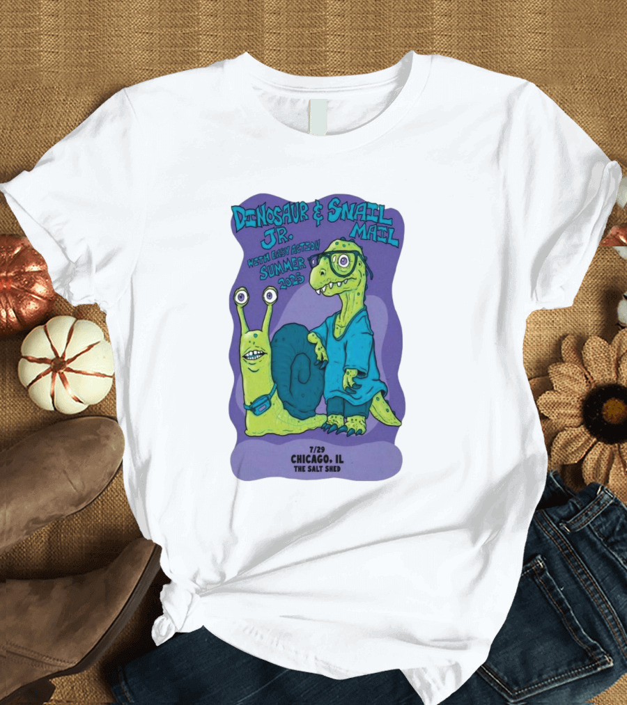 Dinosaur Jr. Snail Mail Summer 2025 Chicago IL The Salt Shed T-Shirt