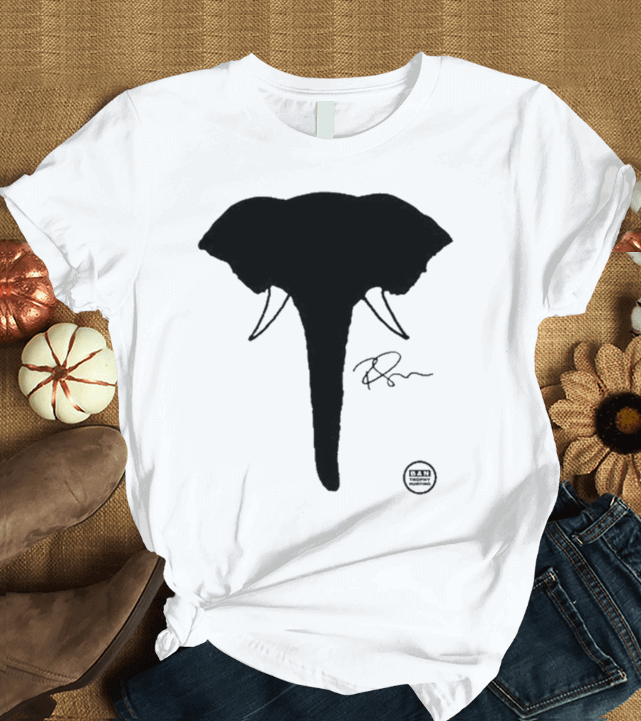 Ricky Gervais Elephant Silhouette T-Shirt
