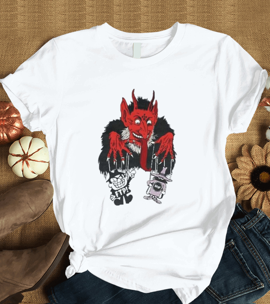 FTP Krampus Devil Puppet Master with FTP Characters T-Shirt