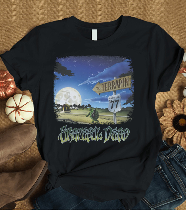 T-Shirt: Grateful Dead Terrapin Hartford '77 Moonlit Journey T-Shirt Grateful Dead Terrapin Hartford '77 Moonlit Journey T-Shirt