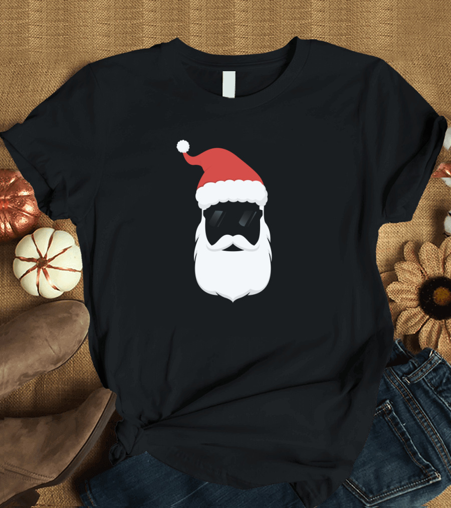 Santa Cool Shades Merry Christmas Day T-Shirt