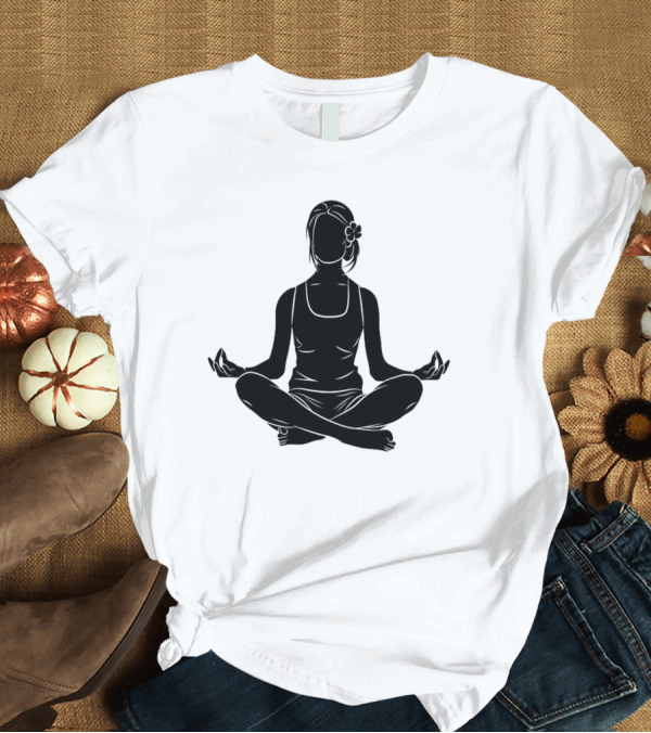 T-Shirt: Namast'ay Home Get High Weed Yoga Meditation Pose T-Shirt Namast'ay Home Get High Weed Yoga Meditation Pose T-Shirt