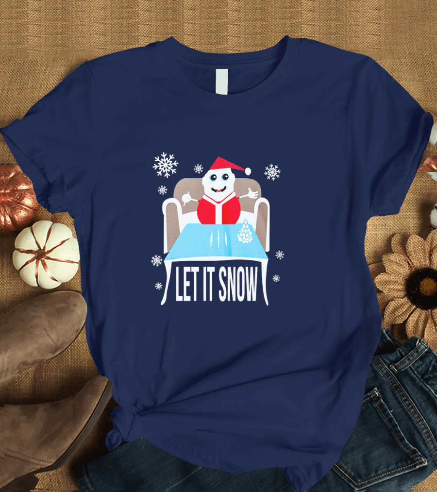 Funny Santa Let It Snow Holiday Humor T-Shirt