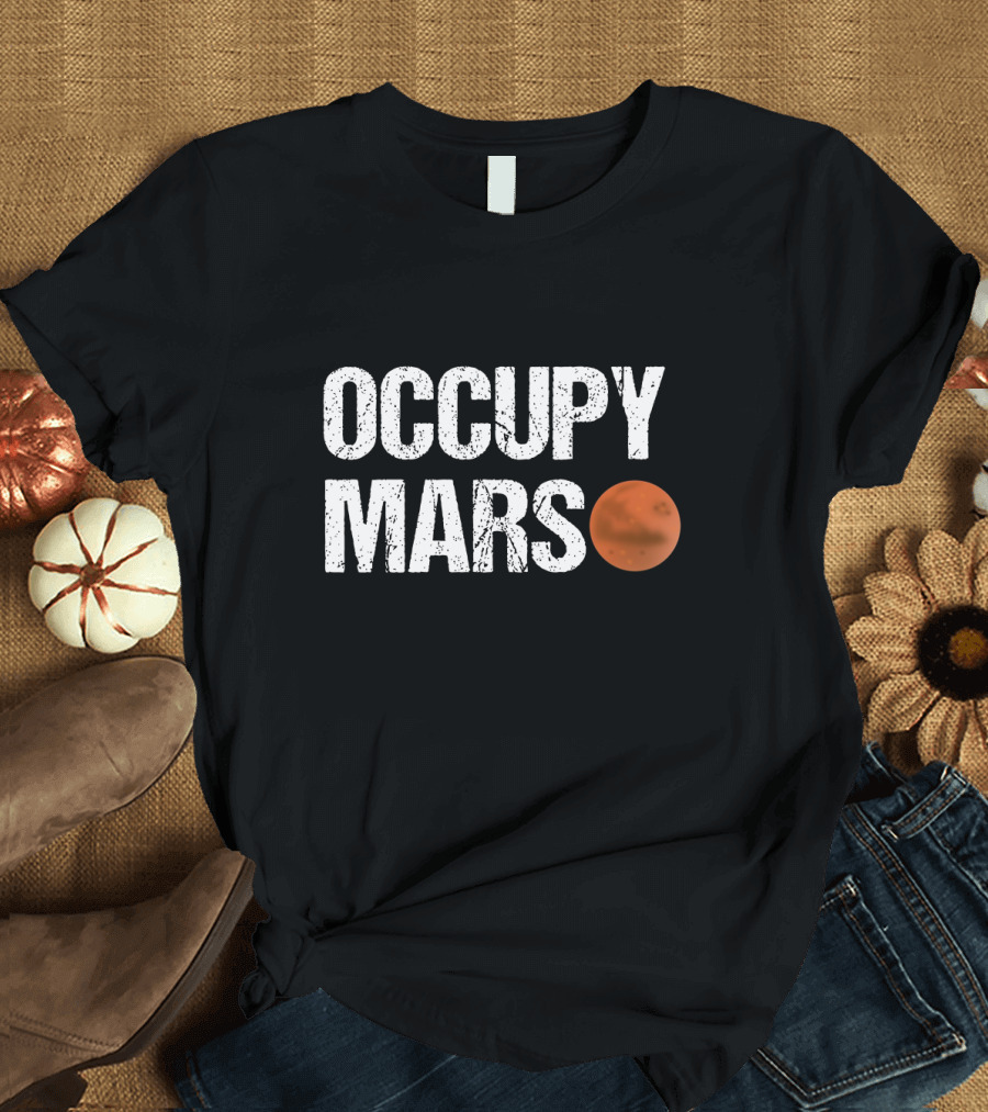 Occupy Mars Red Planet Concept T-Shirt