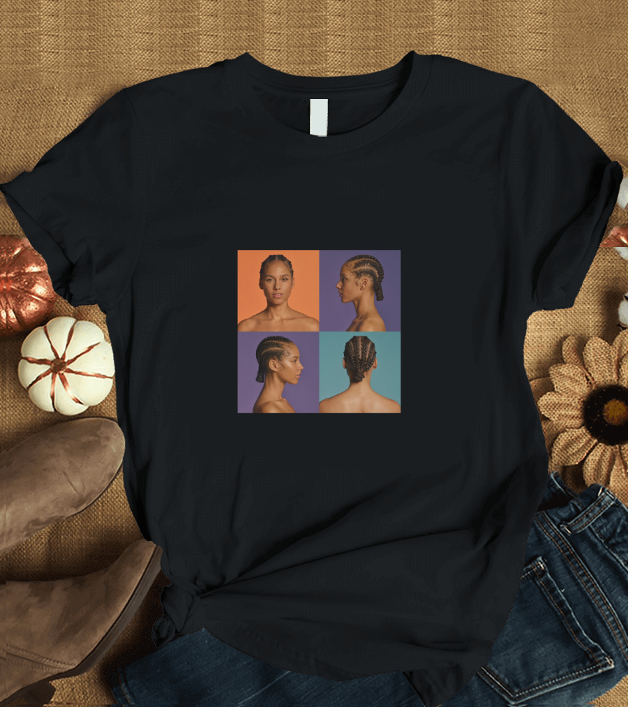 Alicia Keys As I Am Album Cover Quadrants T-Shirt