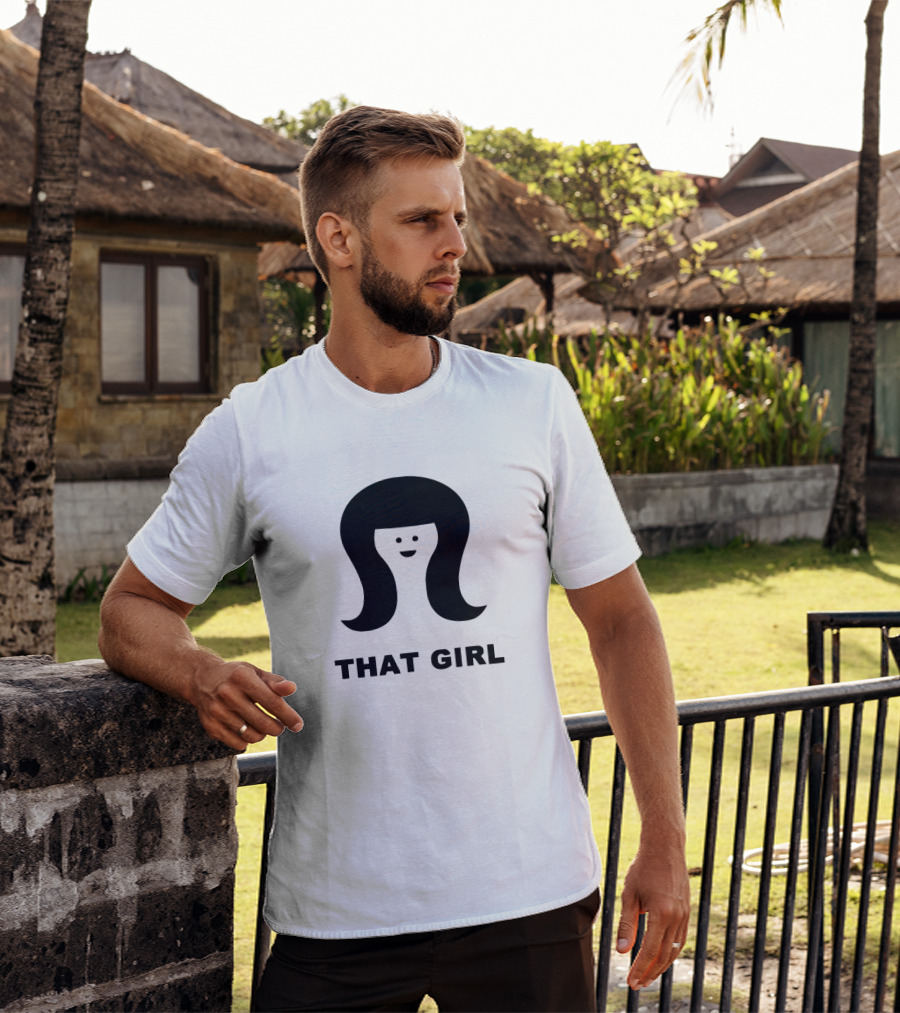 THAT GIRL Smiling Face T-Shirt