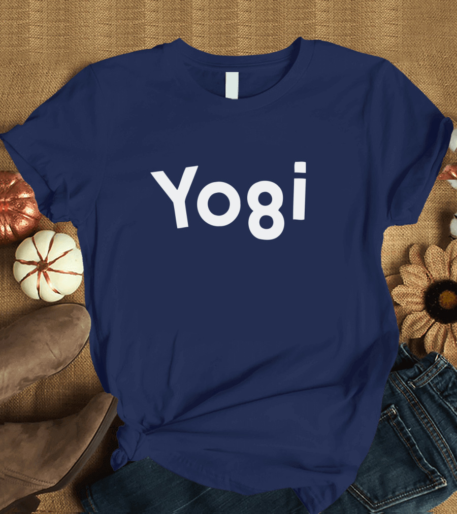Yogi Bear Cartoon Lettering Bold Playful T-Shirt
