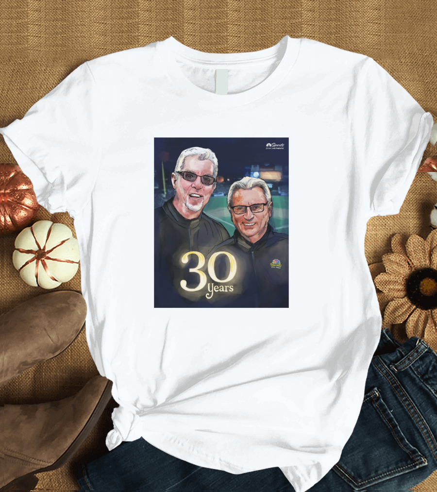 Kruk and Kuip 30 Years NBC Sports Giants Celebrating Broadcasting Legends T-Shirt