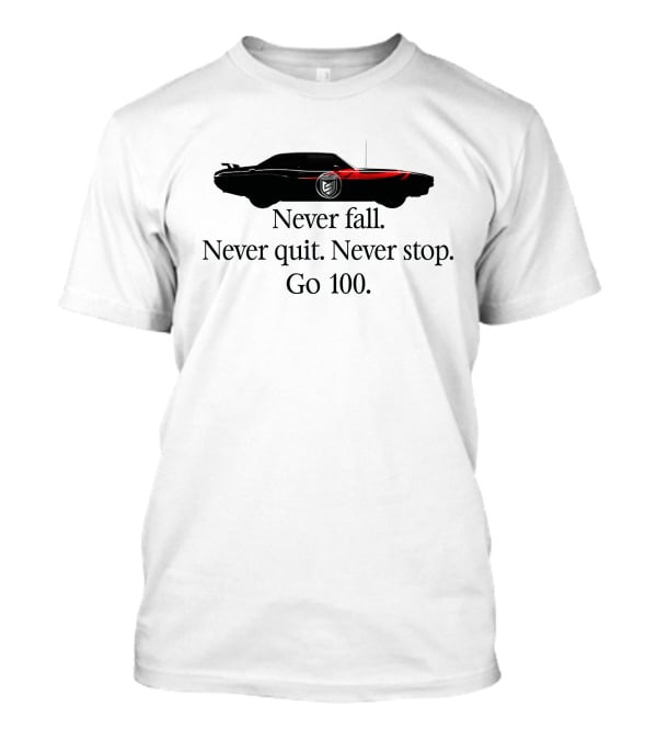 Go 100 Never Fall Never Quit Never Stop SuperM Car Image T-Shirt
