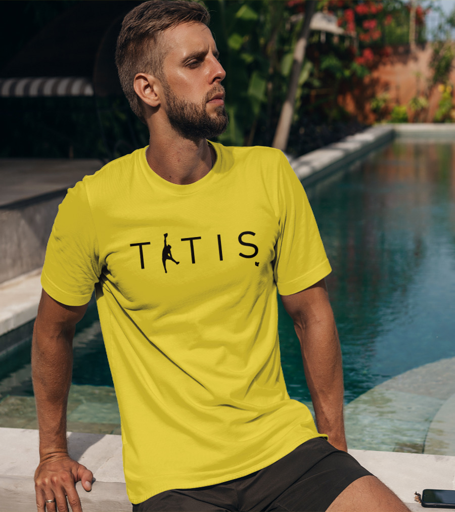 TATIS Air Niño Basketball Logo Yellow T-Shirt