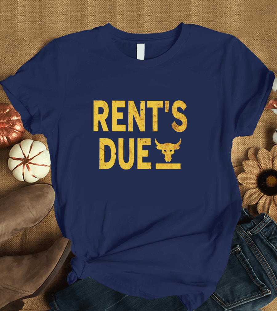 RENT'S DUE Bull Skull T-Shirt