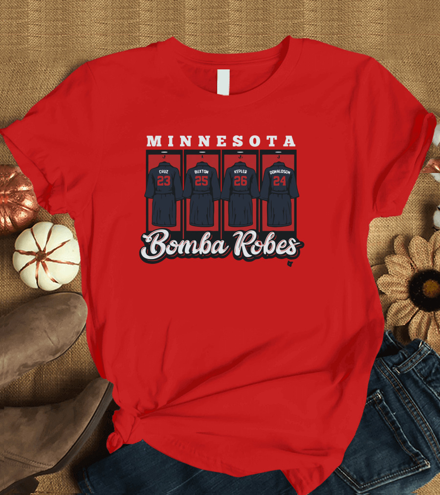 Minnesota Bomba Robes Cruz Buxton Kepler Donaldson Baseball T-Shirt
