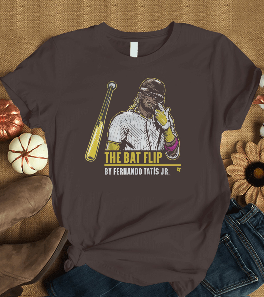The Bat Flip by Fernando Tatis Jr. San Diego Padres T-Shirt