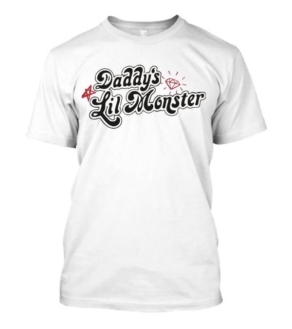 Daddy's Lil Monster Harley Quinn Inspired Diamond And Star T-Shirt