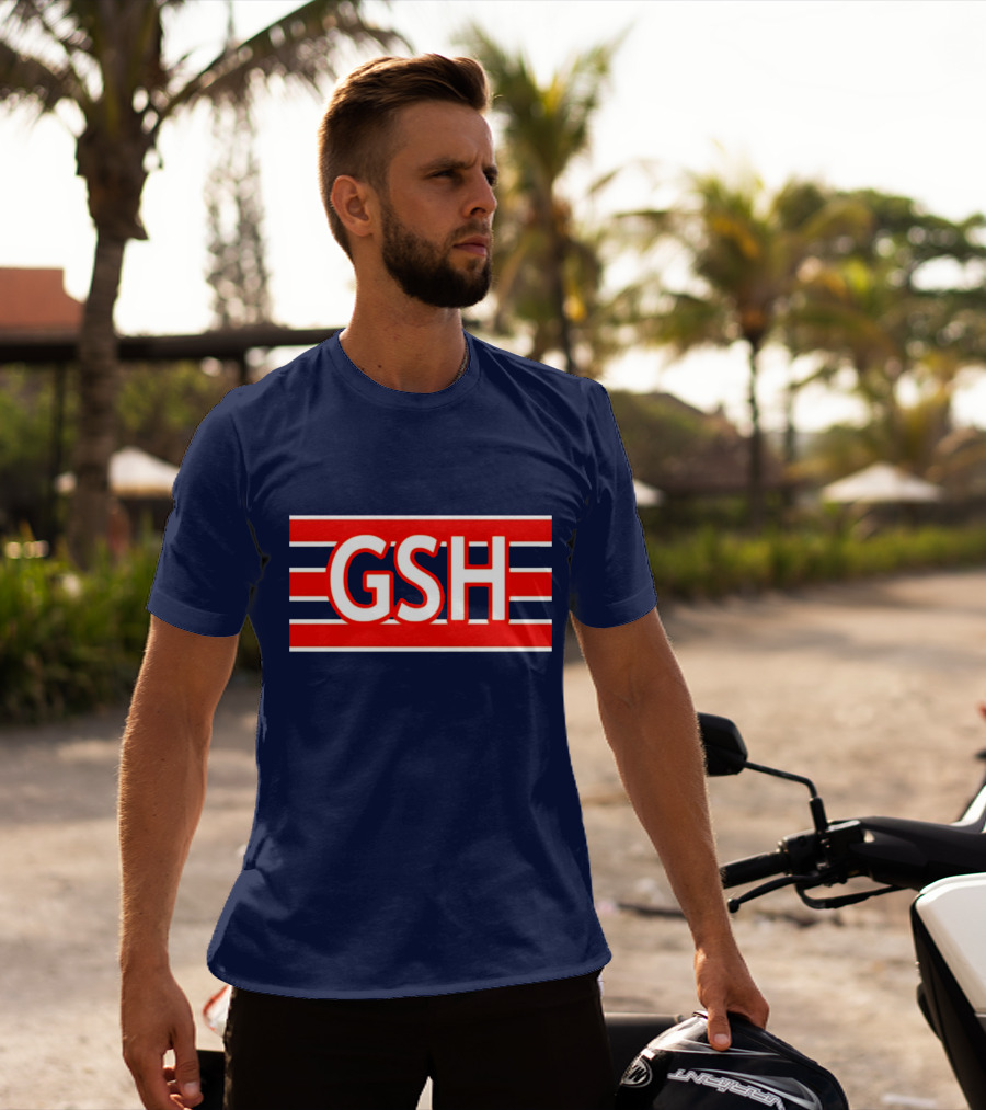 GSH Chicago Bears Stripe Emblem T-Shirt