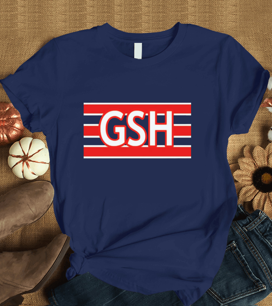 GSH Chicago Bears Stripe Emblem T-Shirt