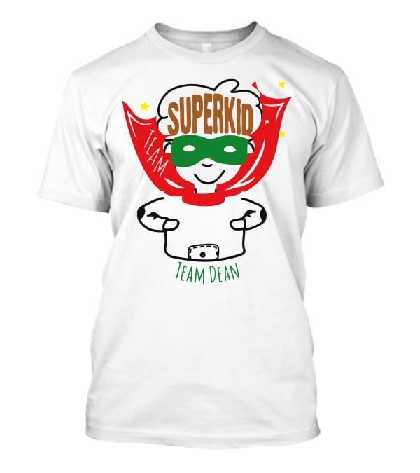 Superkid Team Dean Hero Mask Cape Stars T-Shirt