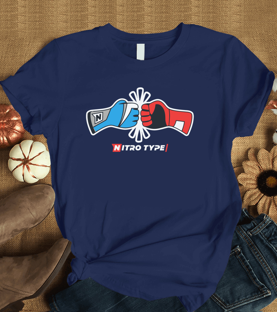 NITRO TYPE Fist Bump Racing Gloves T-Shirt