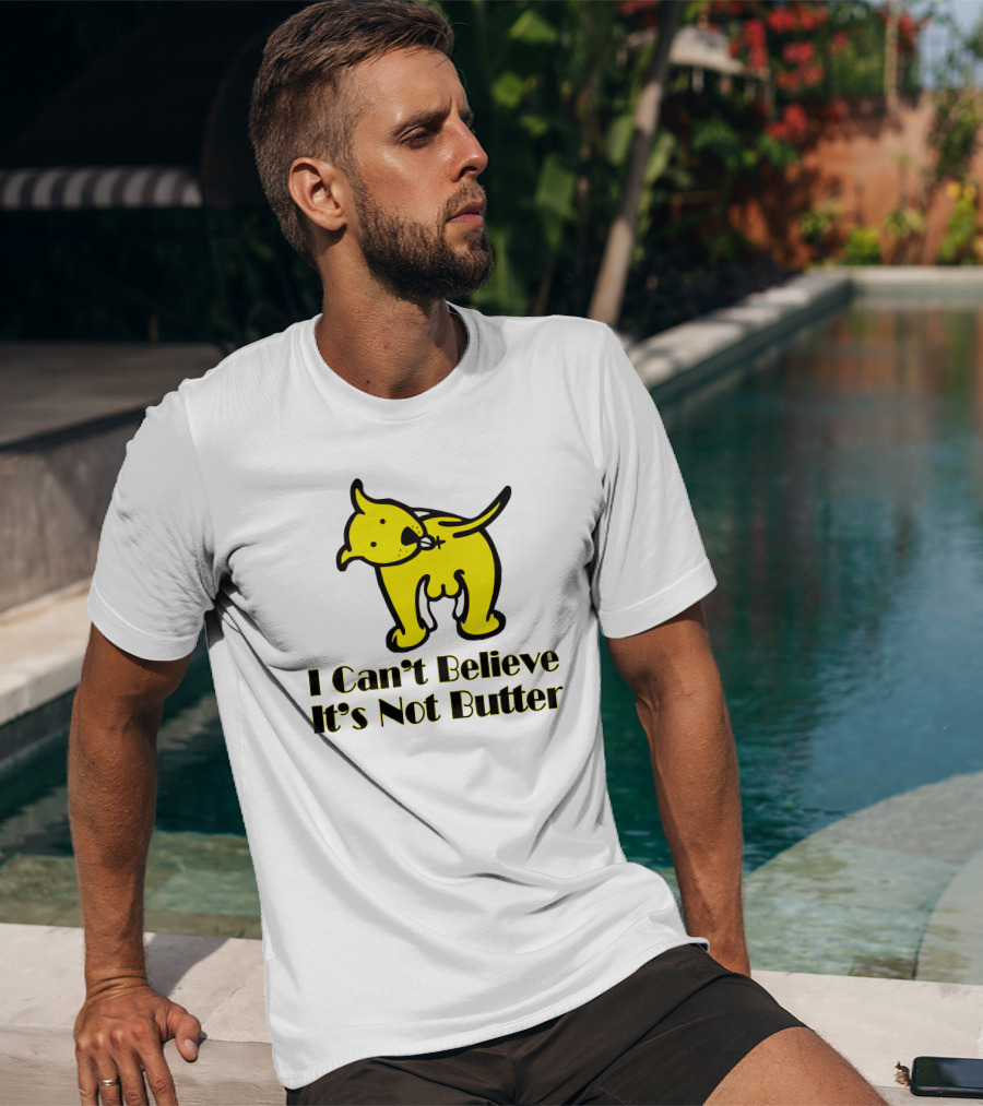 I Can't Believe It's Not Butter Yellow Dog T-Shirt