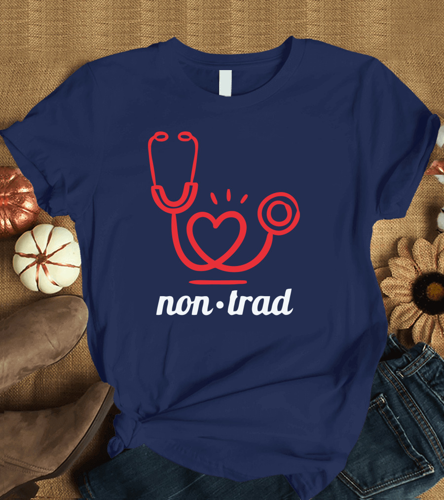 Non Trad Stethoscope Heart Valentine's Day Collection T-Shirt