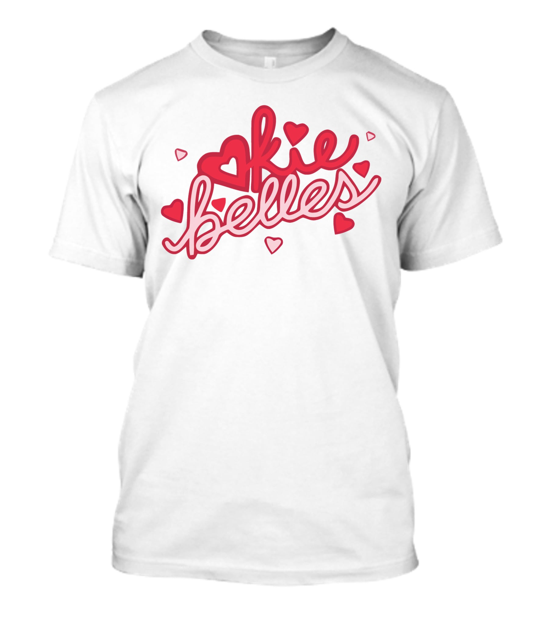 Okie Belles Merchandise Valentine Hearts T-Shirt