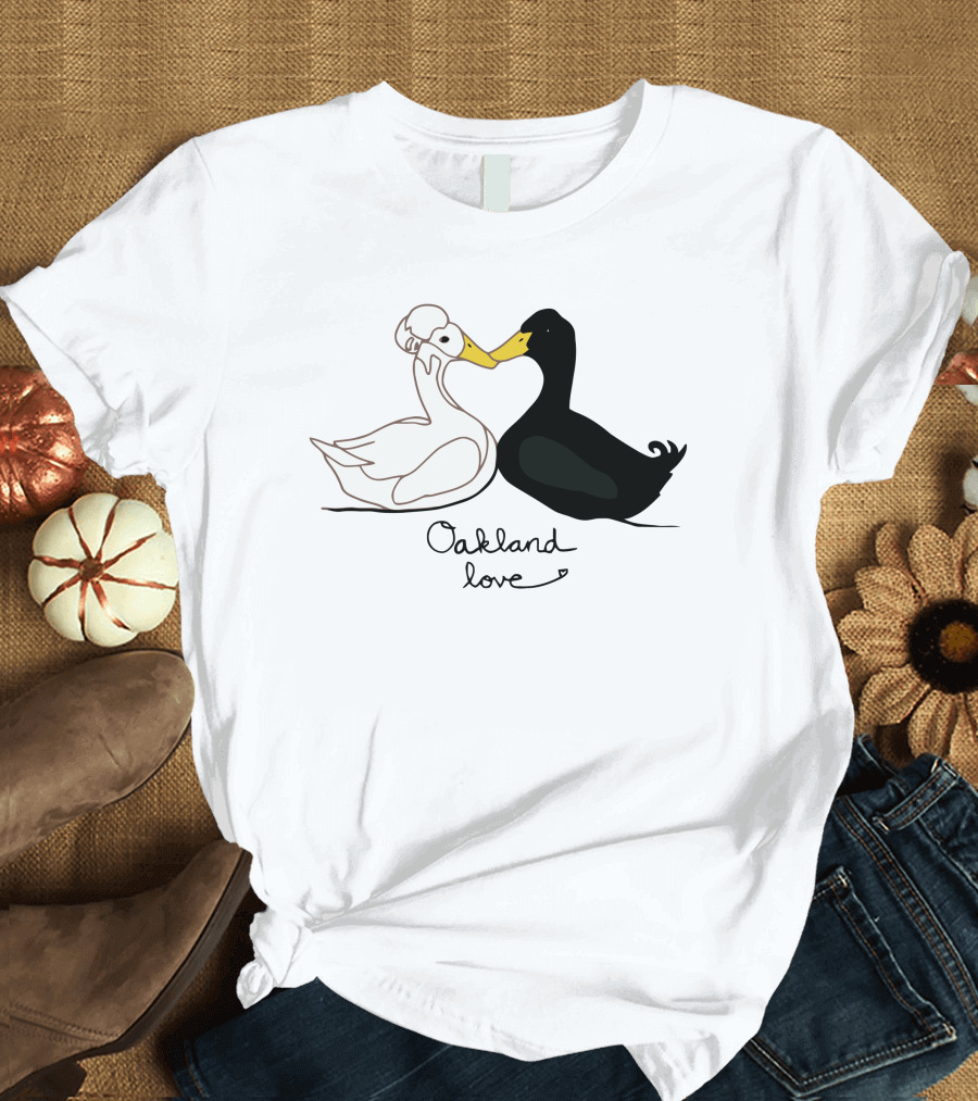 Oakland Love Cutest Duck Couple T-Shirt