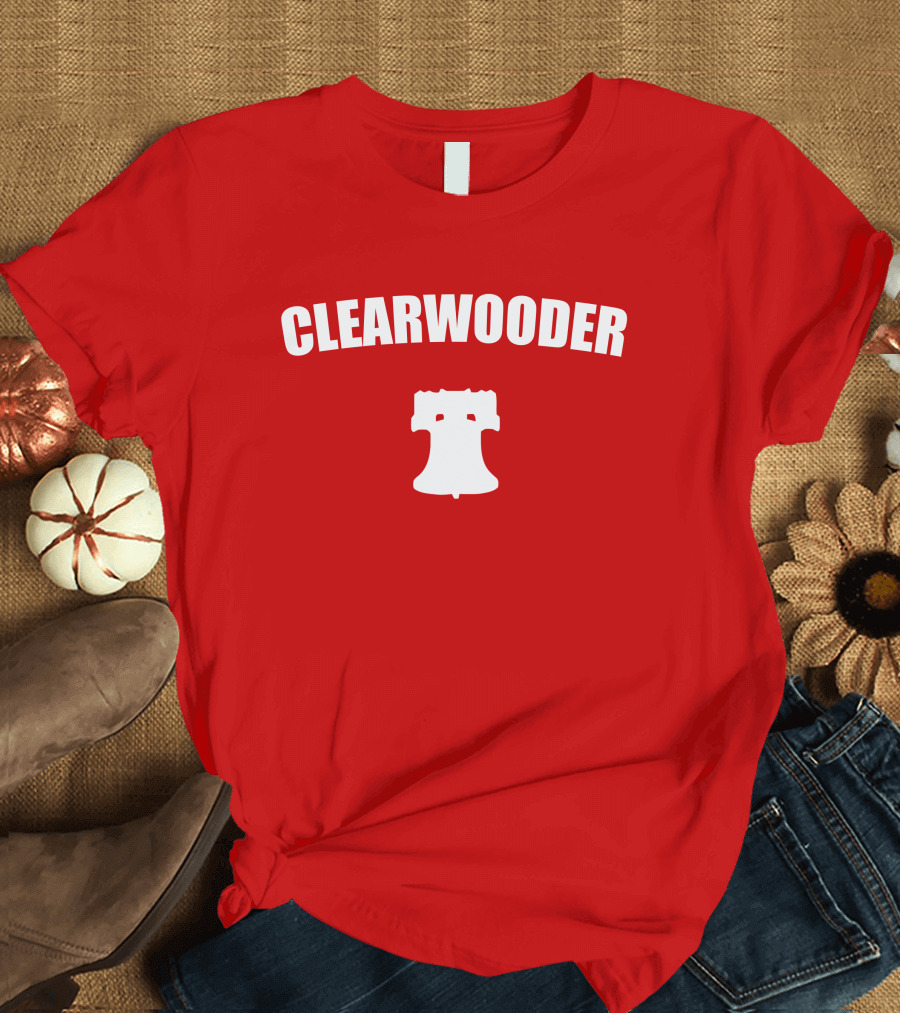 Clearwooder Liberty Bell Icon Red T-Shirt